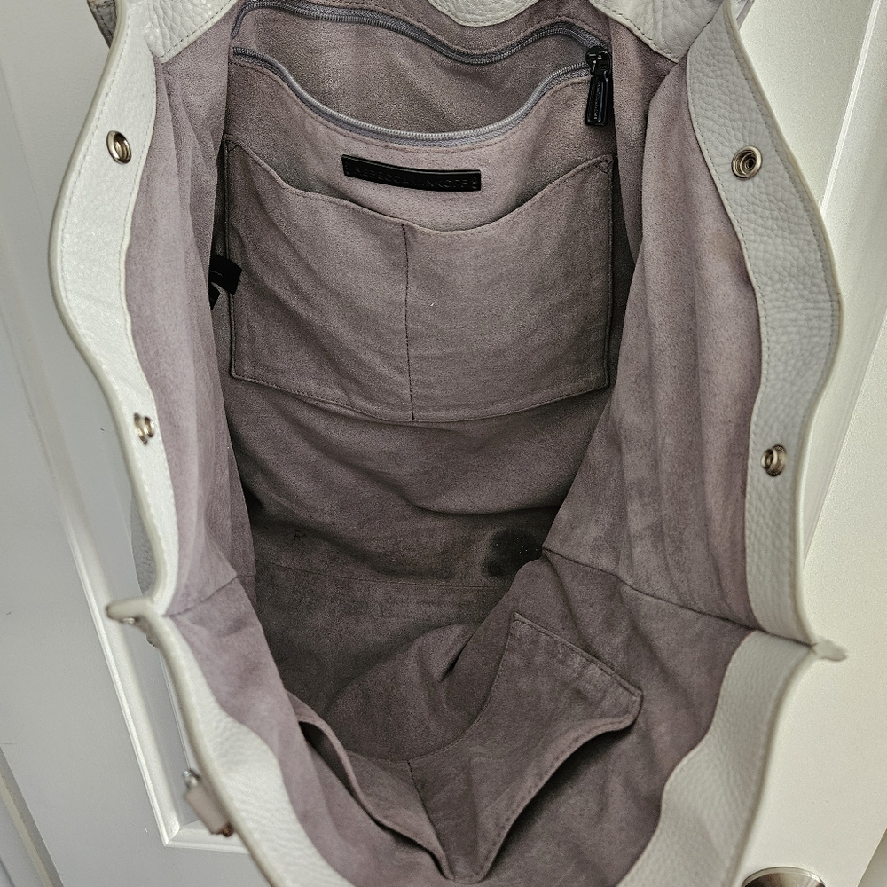 Rebecca Minkoff Light Grey Leather Tote Bag - Picture 4 of 8